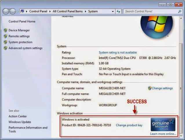 windows 7 product key