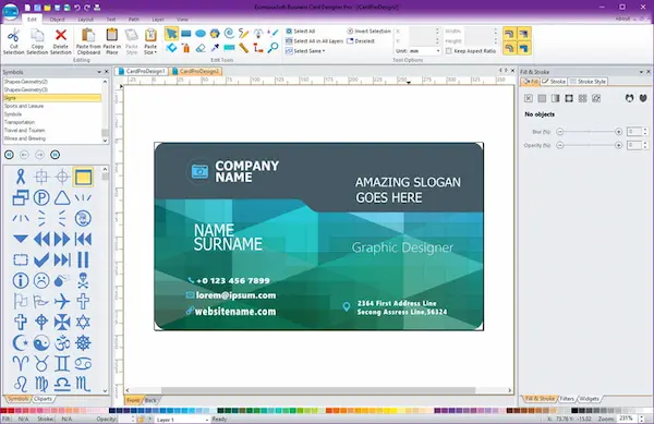 EximiousSoft Business Card Designer 5.03ed